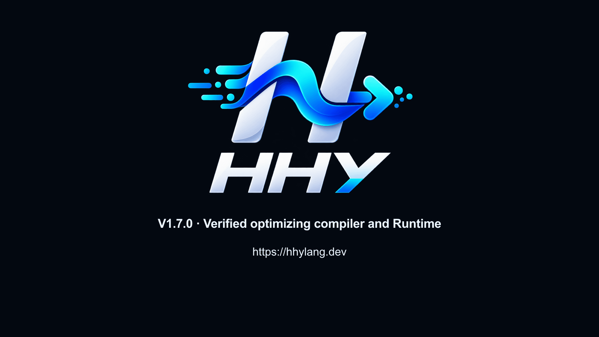 The HHY v1.7.0 launch-film brand lockup