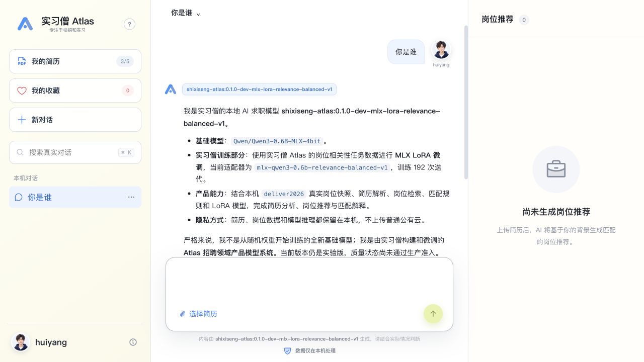 Atlas 回答“你是谁”